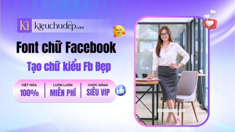 Tạo font chữ Facebook